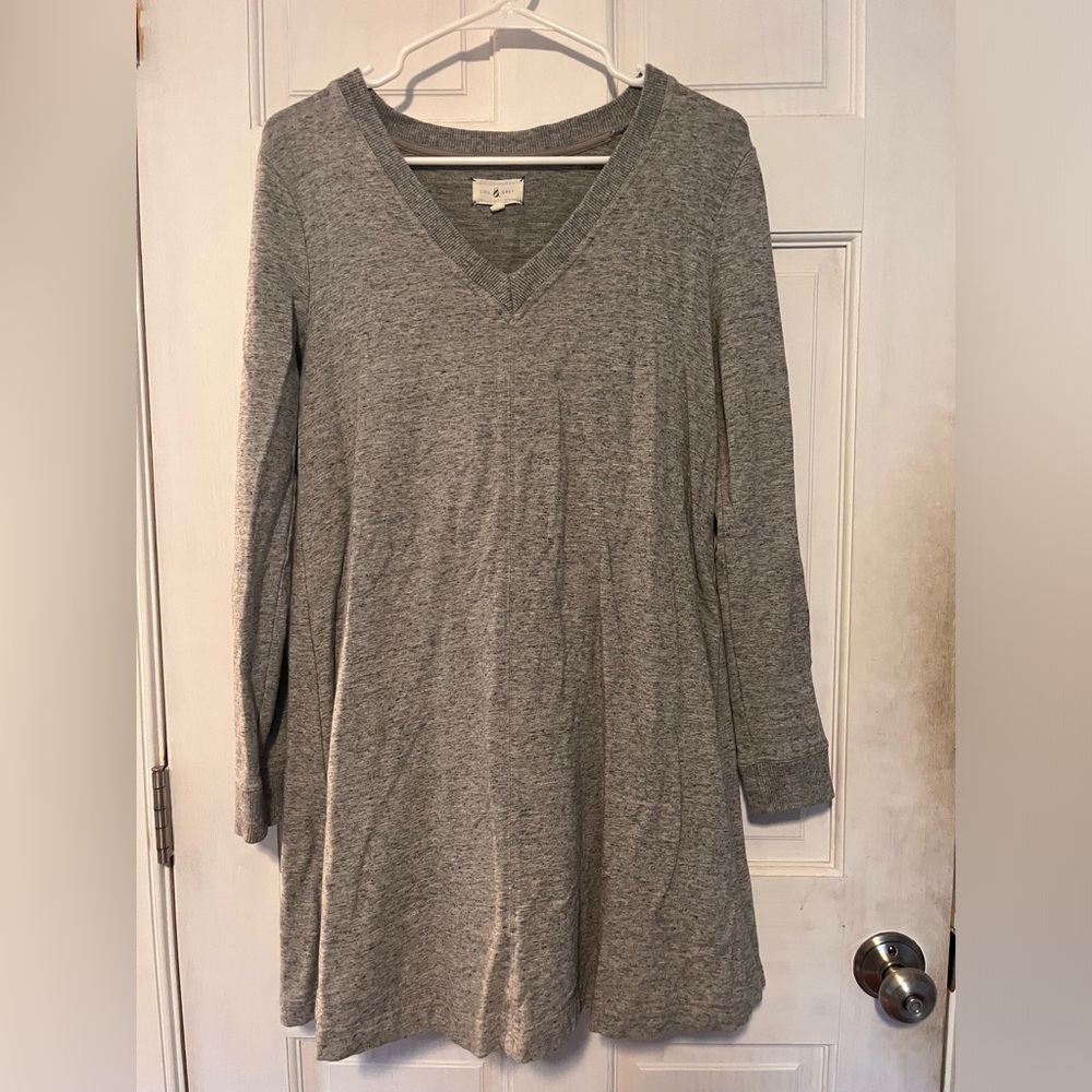 Lou & Grey, grey sweater dress